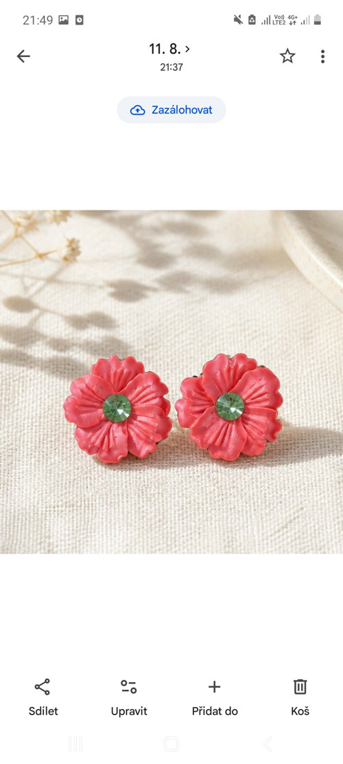 Květinové náušničky