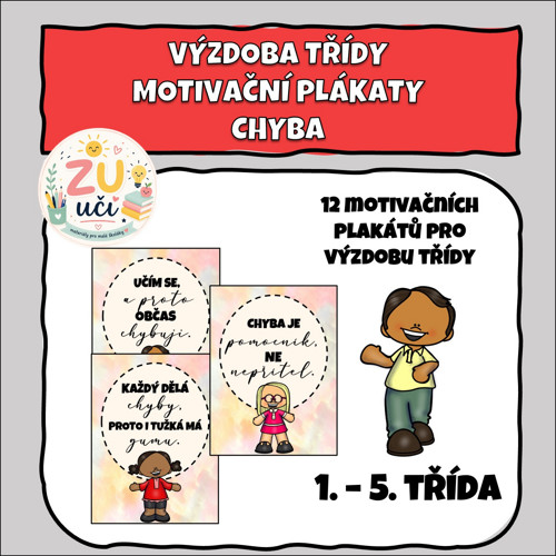 Výzdoba třídy - Motivační plakáty - Chyba