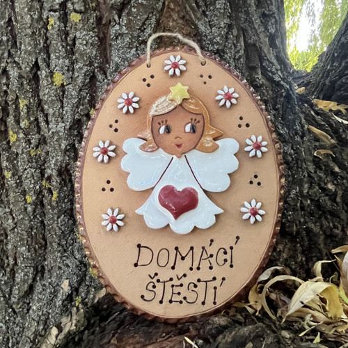 Cedulka anděl - domácí štěstí
