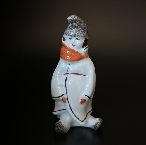 Soška Chlapec v zimním oblečení 12.5 cm, USSR