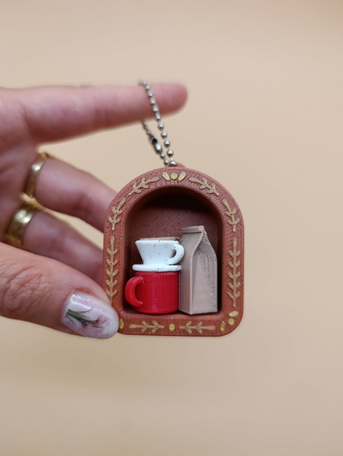 Mini kávová polička - klikač — foto 1