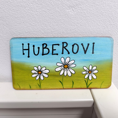Dřevěná cedulka na dveře KOPRETINY