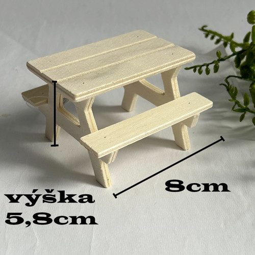 Lavička a stolek mini