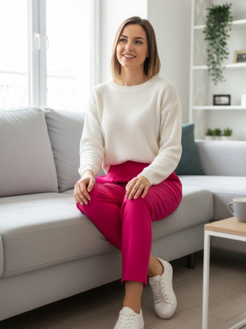 Dámské kalhoty Sáry pink - S/M,M/L