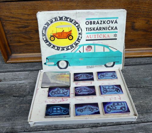 Autíčka...obrázková tiskárnička, veteráni