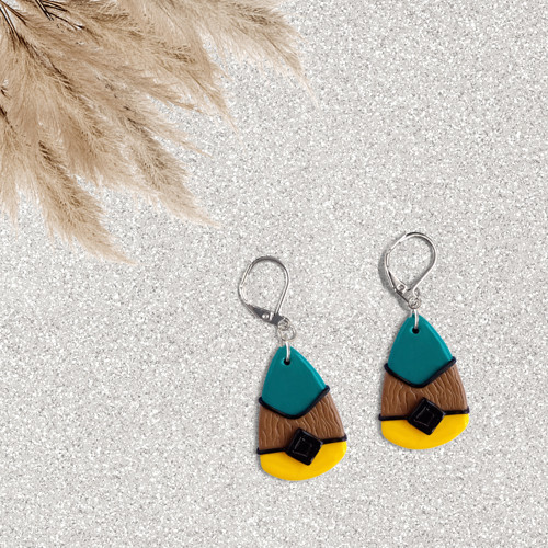 Netradiční amulet - FIMO náušnice