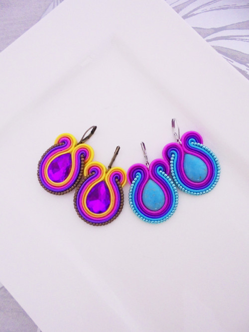Soutache náušnice 2páry