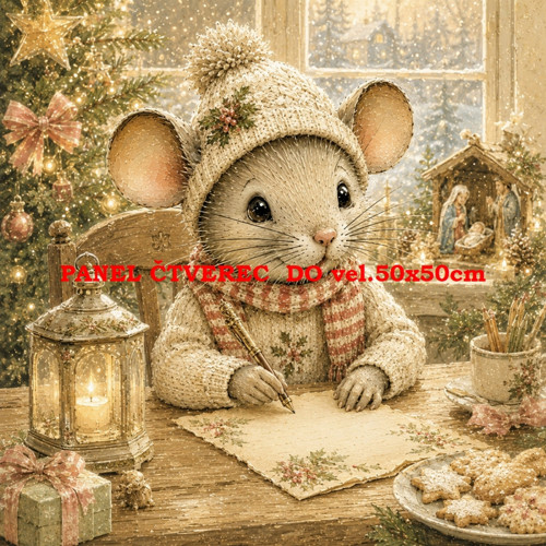 Bavlněný panel 10x10 cm