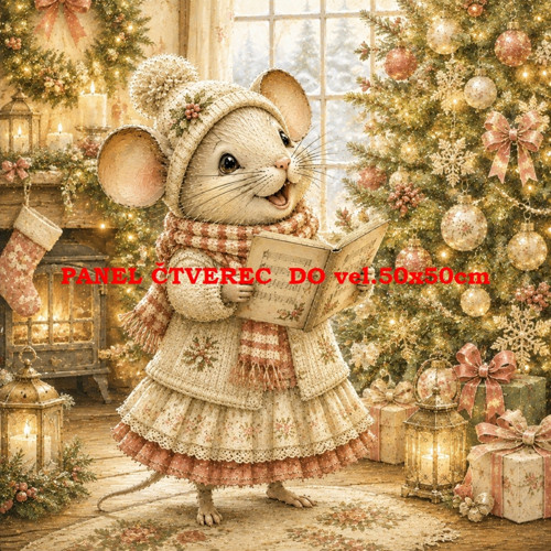 Bavlněný panel 10x10 cm