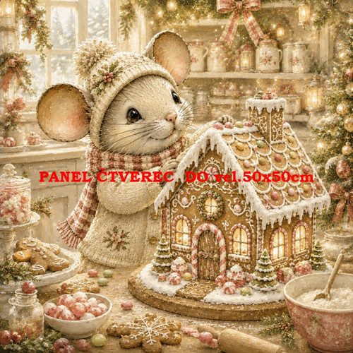 Bavlněný panel 10x10 cm