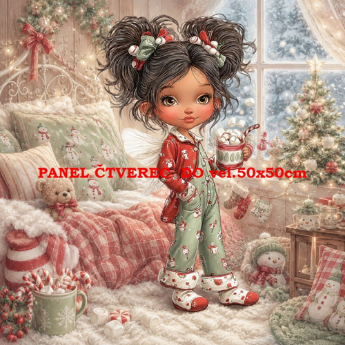 Bavlněný panel 10x10 cm
