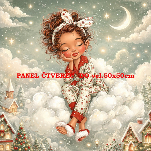 Bavlněný panel 10x10 cm — foto 1