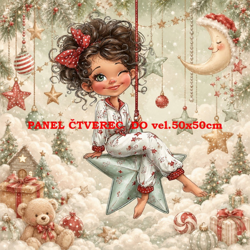 Bavlněný panel 10x10 cm
