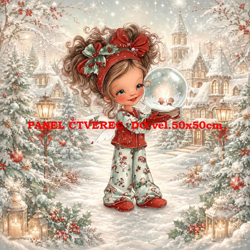 Bavlněný panel 10x10 cm
