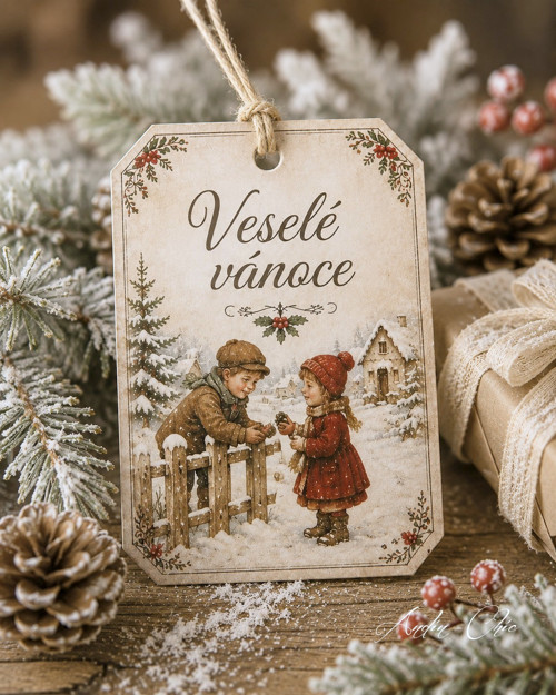 Vánoční visačky – kouzlo tradičních českých vánoc