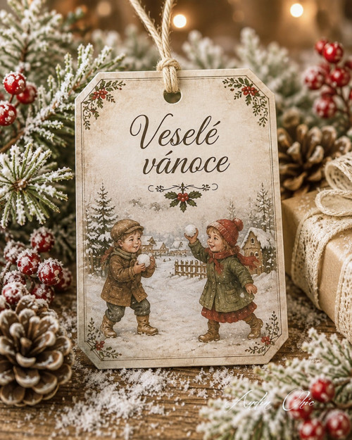 Vánoční visačky – kouzlo tradičních českých vánoc