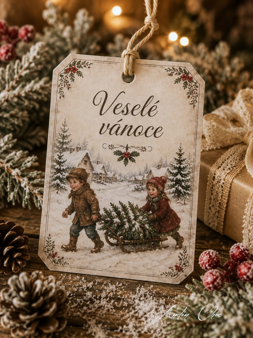 Vánoční visačky – kouzlo tradičních českých vánoc