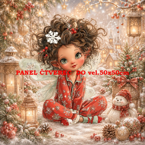 Bavlněný panel 10x10 cm — foto 1