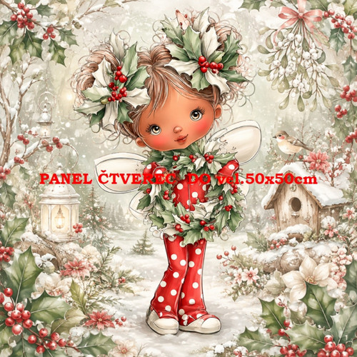Bavlněný panel 10x10 cm — foto 1
