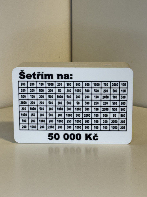 Bílá kasička 50.000,-