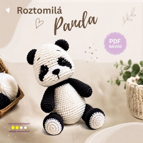 Návod na háčkování - Roztomilá Panda (PDF)