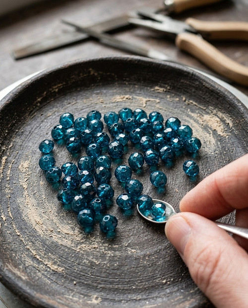 Akrylové rondelky smaragdové, 4x6mm (110ks)