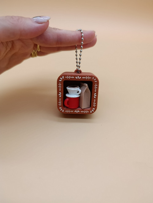 Kávový klikač – mini polička