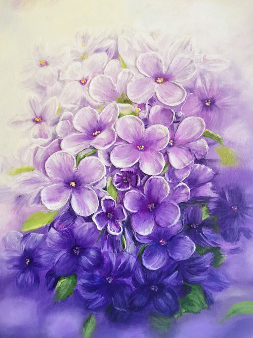 V tónu fialové (40 x 50)