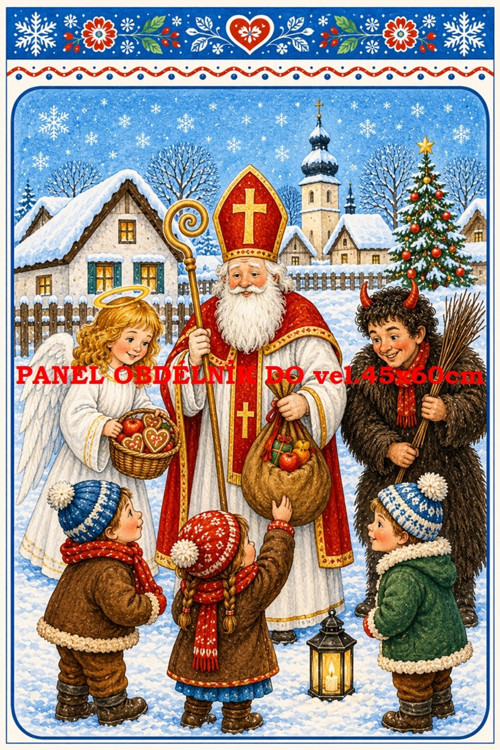 Bavlněný panel 6,5x10 cm - skladem — foto 1