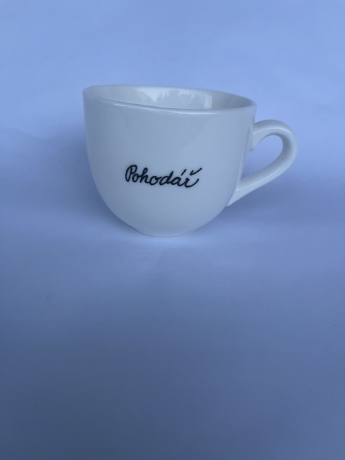Porcelánový espresso hrnek POHODÁŘ