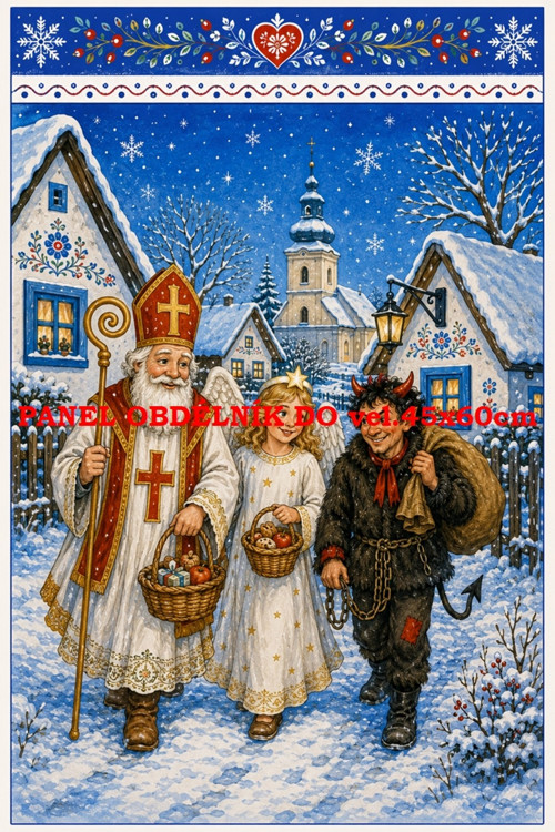 Bavlněný panel 6,5x10 cm - skladem — foto 1