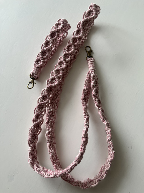 Macrame poutko & popruh na telefon
