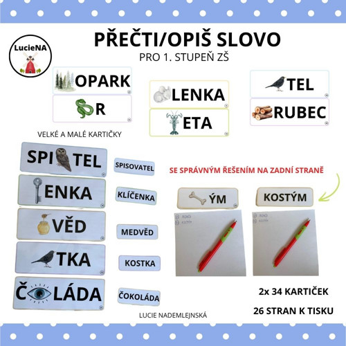 Přečti/Opiš Slovo