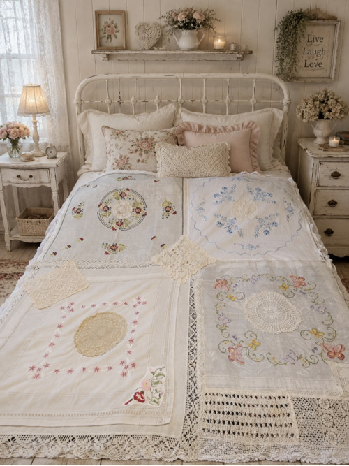 Originální shabby chic přehoz