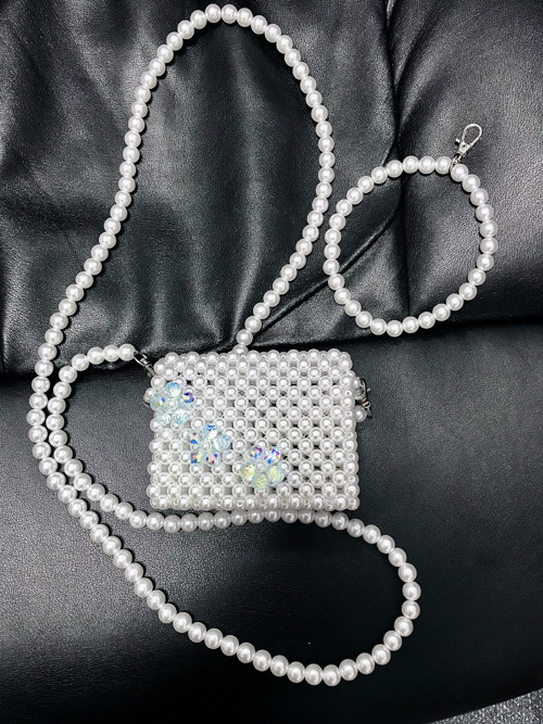 Peňaženka/cardholder Pearl Blue Flowers