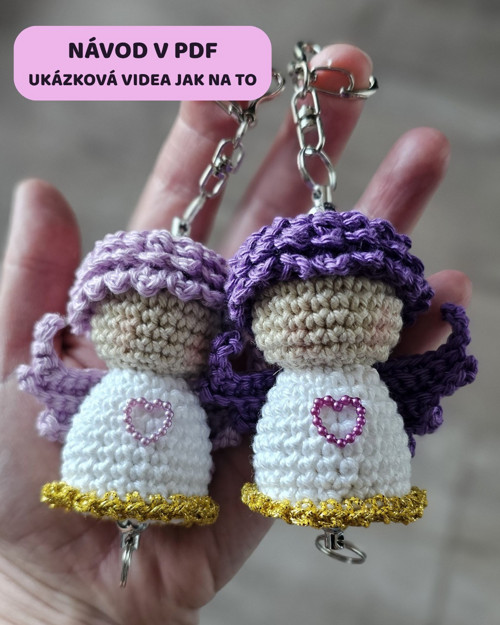Návod pdf- háčkovaný andělíček 3D