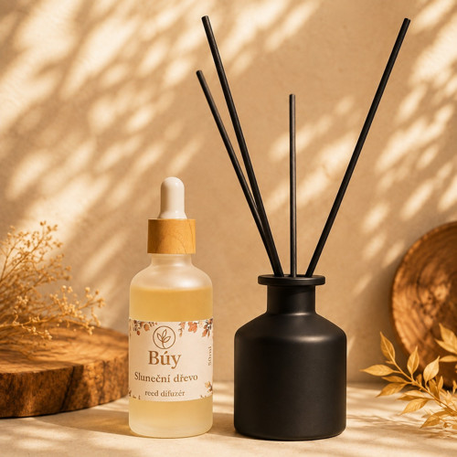 Sluneční dřevo – přírodní reed difuzér 50 ml