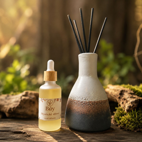 Mystické dřevo– přírodní reed difuzér 50 ml