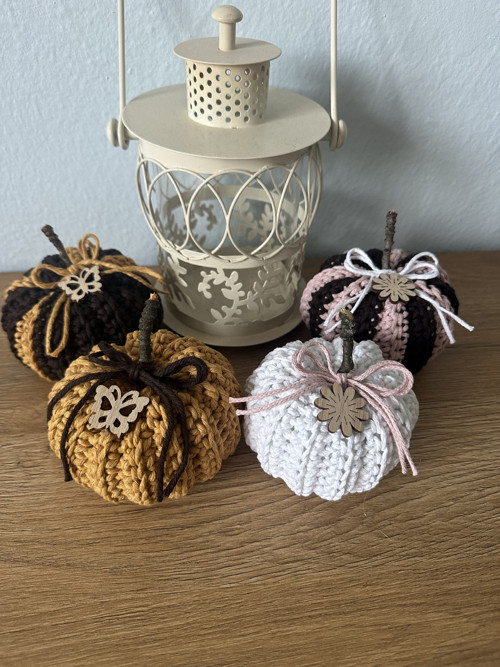 Háčkované dýně z Cordy macrame