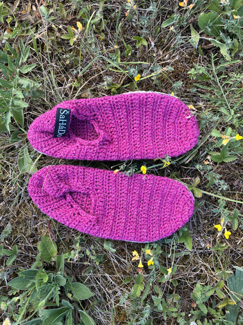 Háčkované barefoot boty vel. 35