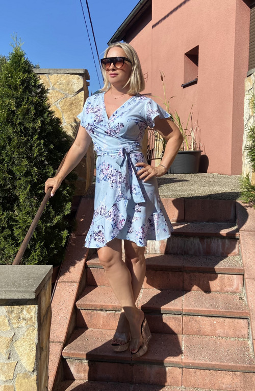 Zavinovací šaty – Blue love