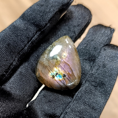 Labradorit, ID 5787, 32x25 mm - výprodej