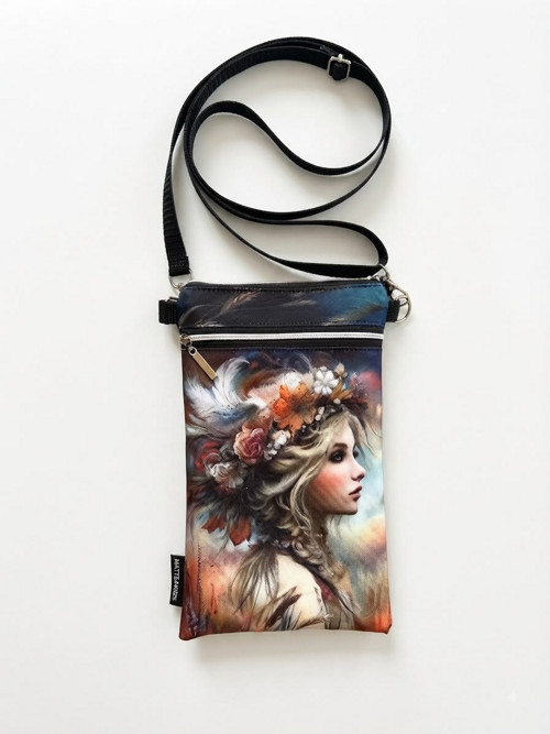 Zasněná dívka - taštička crossbody na mobil