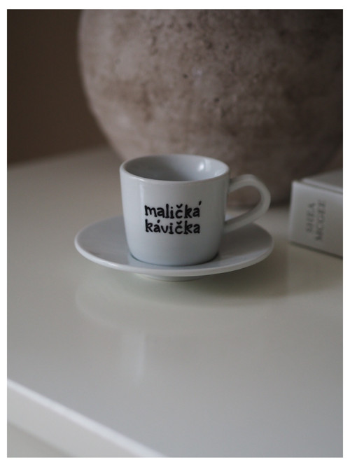 Šálek na espresso s podšálkem MALIČKÁ