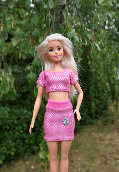 Barbie - komplet s lesklou úpravou