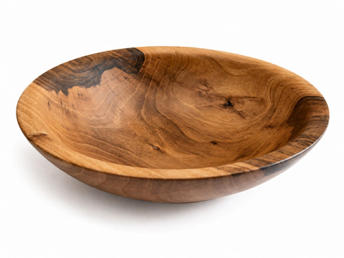 Dřevěná mísa z ořechu - 24 cm, vytmelená prasklina