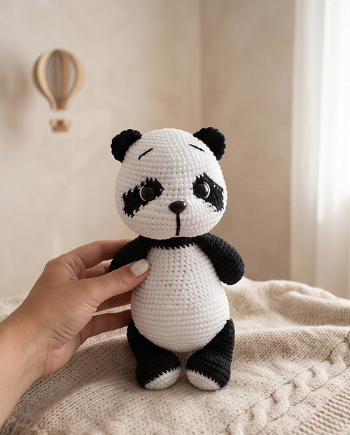 Žíkej mi...Momo!...háčkovaný medvídek panda