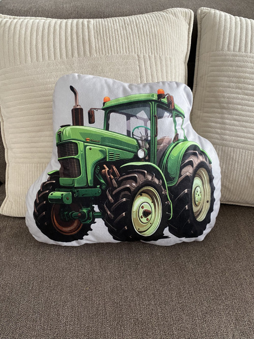 Polštář 3D - Zelený traktor