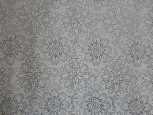 Balicí papír rolička 200 x 70 stříbrné květy