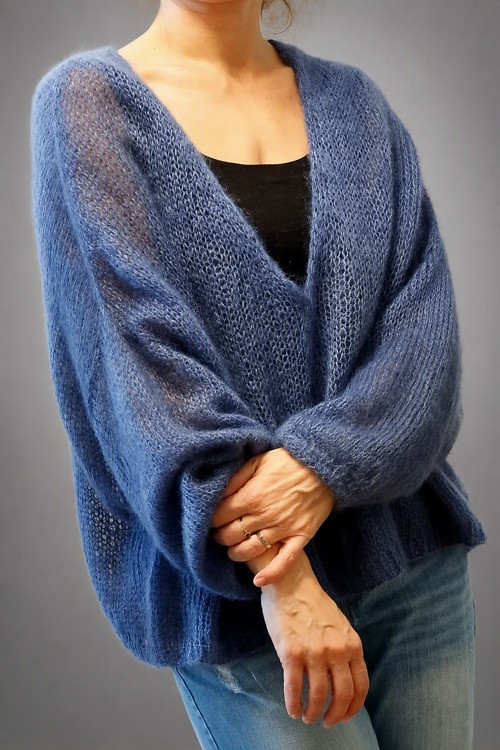 Mohérový svetr oversize